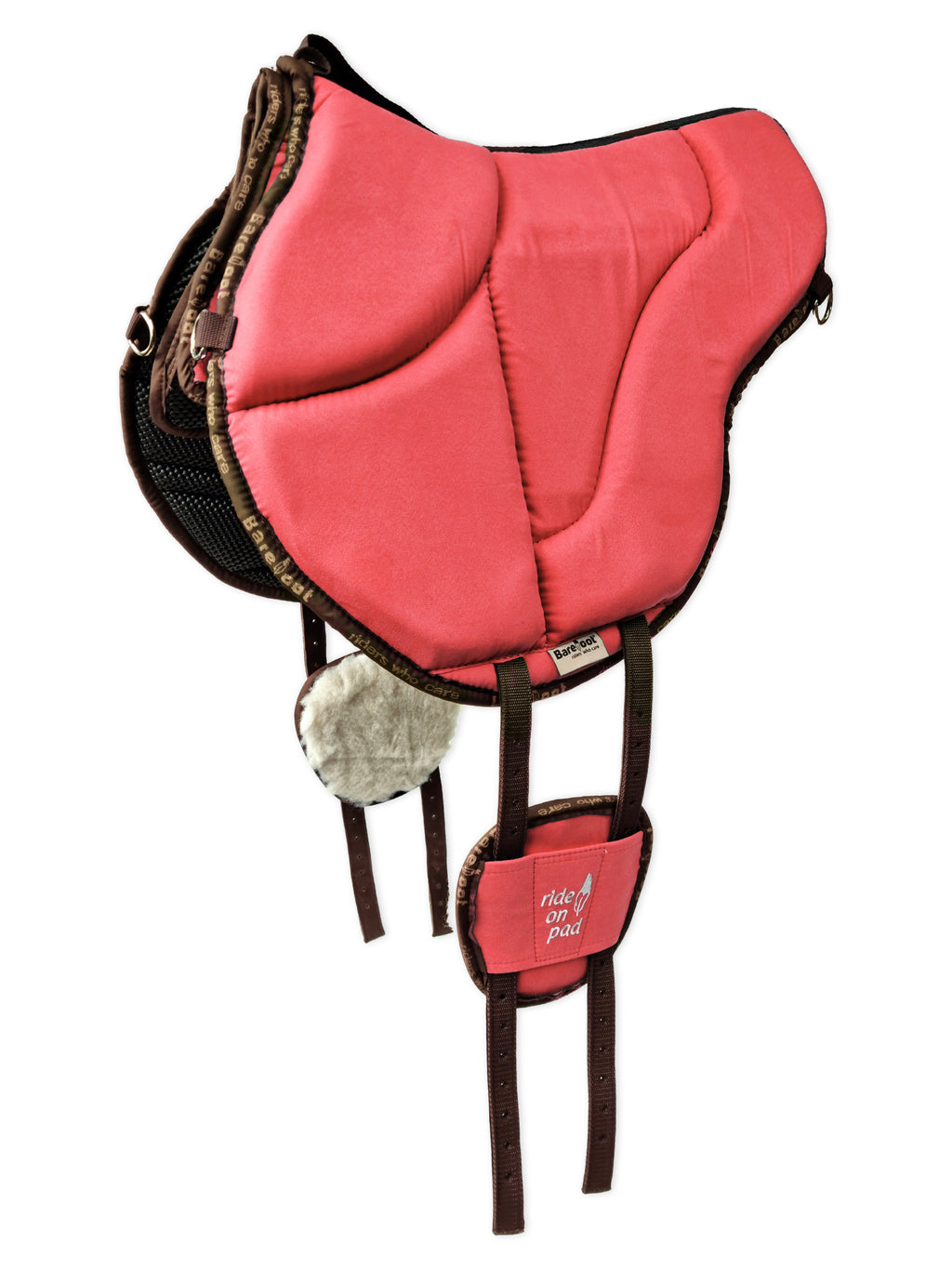 Barefoot® Ride-On-Pad Physio Color Deep Sea Coral – Bareback pad til hestens ryg
